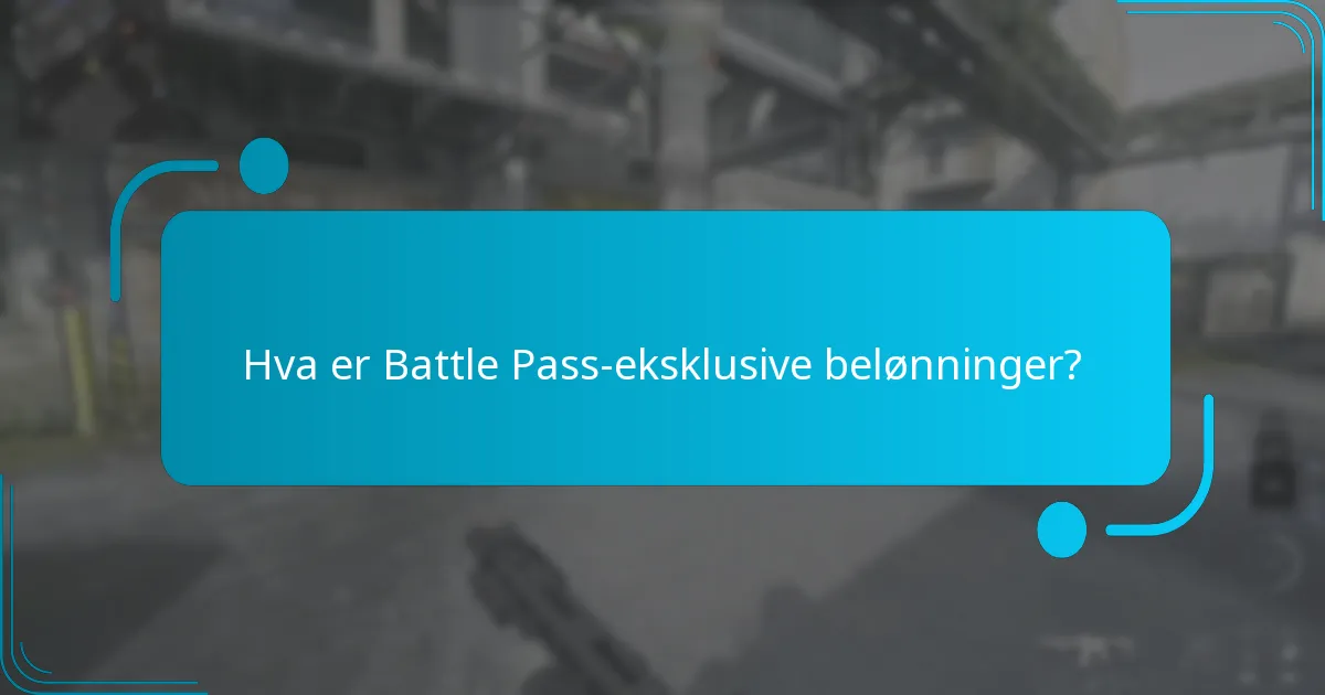 Hvilke unike operatørskinn er tilgjengelige i det nåværende battle passet?