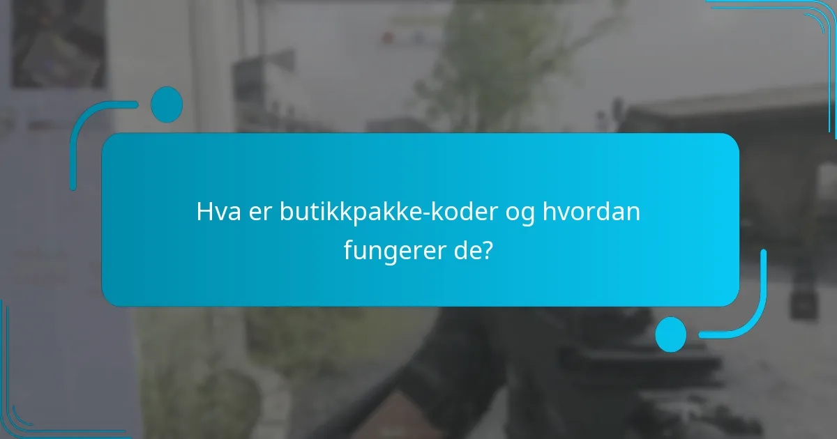 Hvilke spesialtilbud kan fås med butikkpakke-koder?