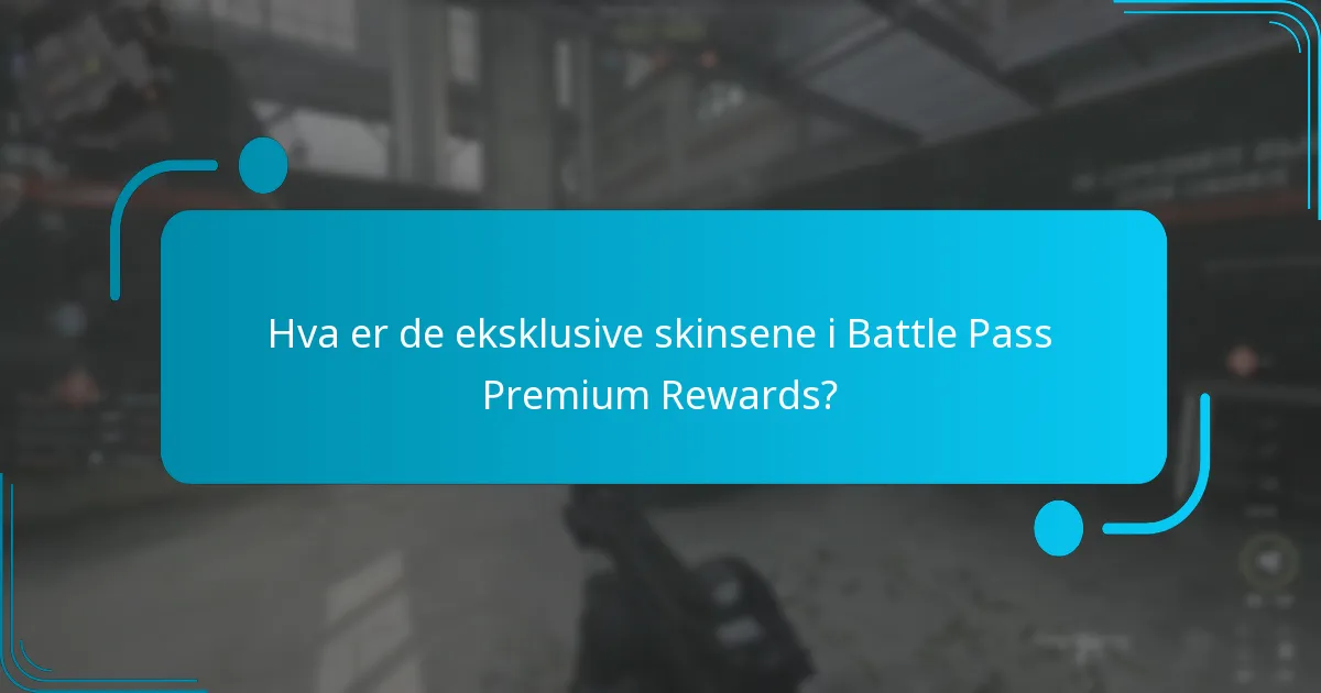 Hva er operatormisjonene inkludert i Battle Pass Premium Rewards?